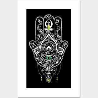 Hamsa Hand- protection against Evil Eye Posters and Art